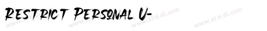Restrict Personal U字体转换